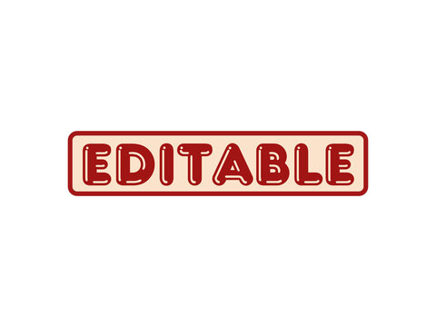 Editable vintage style stamp label design