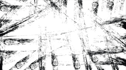 Fototapeta premium Abstract black and white sketch style geometric line art design pattern