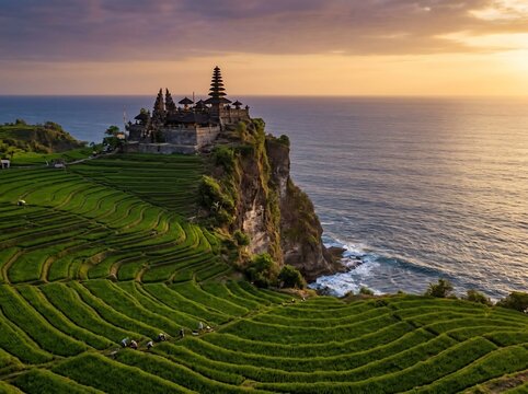 Bali cliff temple