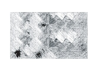 Fototapeta premium Abstract grunge texture background with distressed lines and scratch effect, monochrome vector illustration.