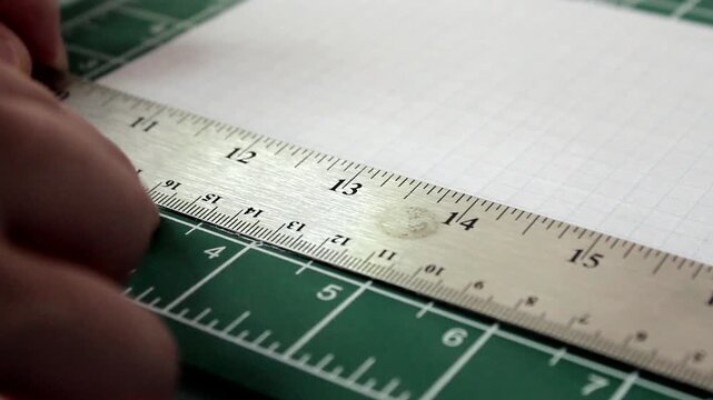 Closeup Of Measurement Being Made