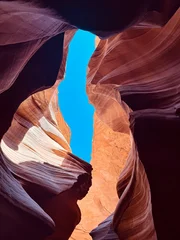 Fototapete Bordeaux Lower Antelope Canyon stones, Arizona, USA  © Mariia