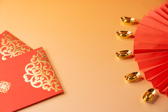 Composition of ornamental elements from the Chinese New Year tradition