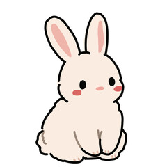 Fototapeta premium Cute White Rabbit Character
