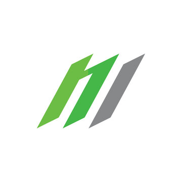 Abstract Green and Grey Speed Motion Logo Design