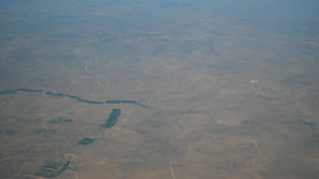 Aerial View of North China Plain Near Beijing, China