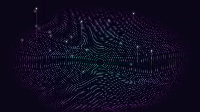 Abstract Data Signals Curves
