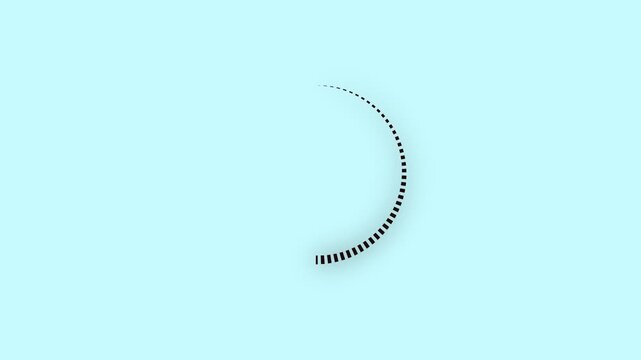 round intermission animated. Icon symbol starting soon. Spinning waiting icon on background. loading mark element digital - pending loading screen - loop with Loading loop a circle animation 