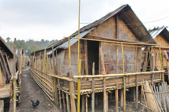 The Apatani people village ethnic group who live in the Ziro valley of Arunachal Pradesh's Lower Subansiri region in India