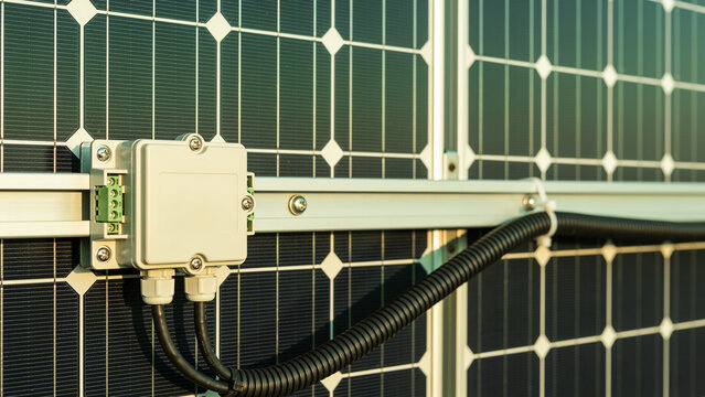 Technical detail of a photovoltaic panel junction box