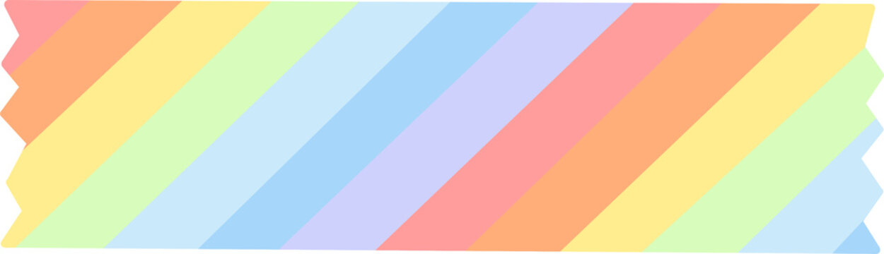 colorful diagonal stripe pattern Masking tape