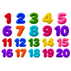 Fototapeta premium colorful plastic letters