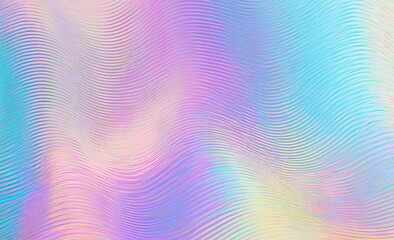 Fototapeta premium Soft, wavy lines in pastel colors blend into a luminous, ethereal gradient
