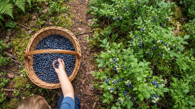 Picking blueberries from a bush. Picked blueberries. Picking organic blueberries. Hands picking blueberries. Blueberries in a basket. Picking blueberries. wild blueberry picking. child picking berries
