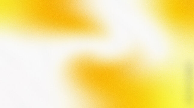 Abstract white grainy background with yellow gradient pattern and negative space for warm and inviting design