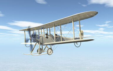 Britisches Aufklärungsflugzeug aus dem Ersten Weltkrieg © Michael Rosskothen