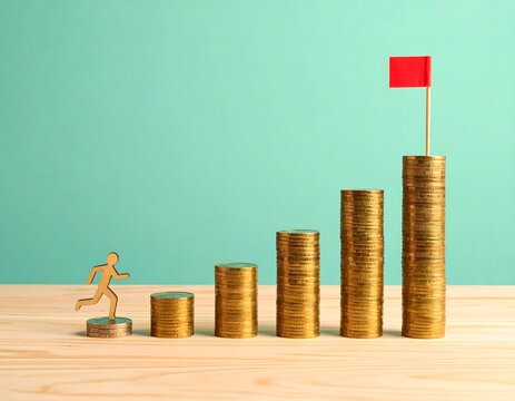 資産運用で貯蓄を増やす、多数のコイン