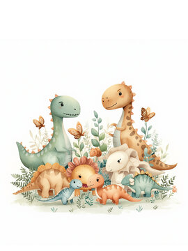 Cute dinosaur - 1