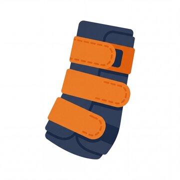 Horse tendon boot icon for equestrian sports gear