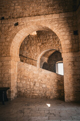 Fototapeta premium Light on old fortress