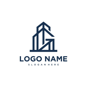 Modern Logo Design for Real Estate or Business Growth