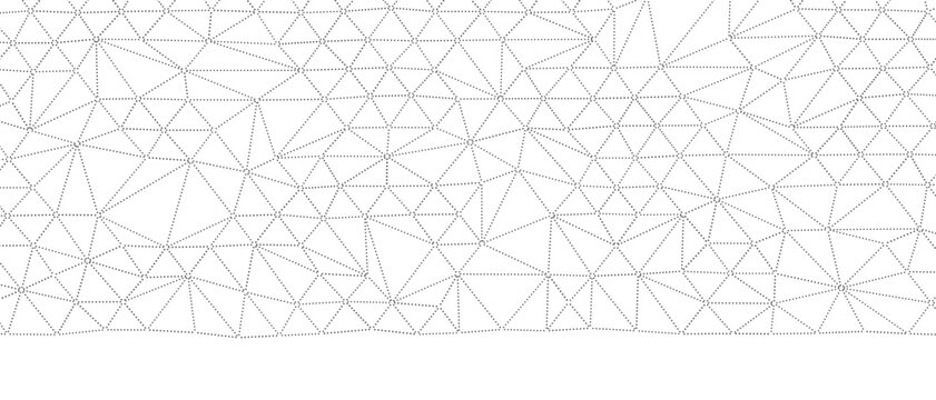 Clean geometric triangulation pattern with connecting dots and lines
