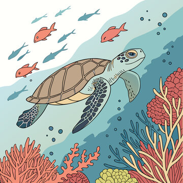seamless pattern with fish