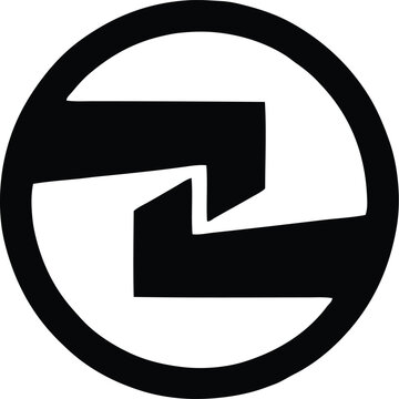 Bold Black Circular brige  Arrow Logo | Powerful Modern Rotation Symbol, Minimal Vector Design for Business, Technology and Branding