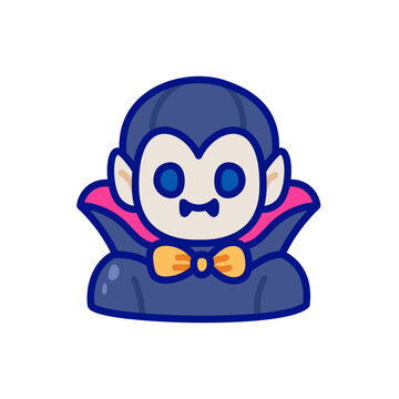 Halloween Vampire Cartoon Icon
