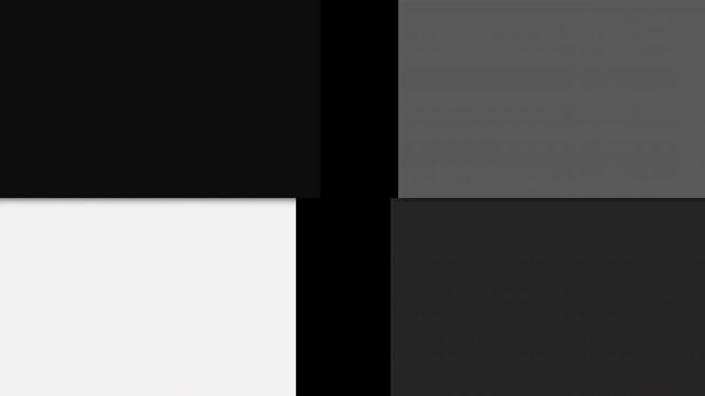 Abstract geometric shape transition featuring colorful rectangular blocks with transparent alpha channel for professional video overlay editing