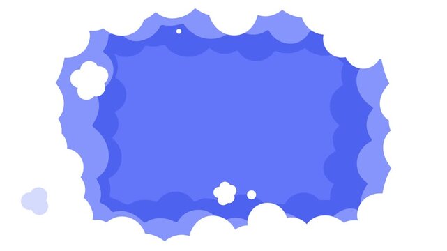 青い泡が膨らんだり縮んだりする20秒ループ背景アニメーション