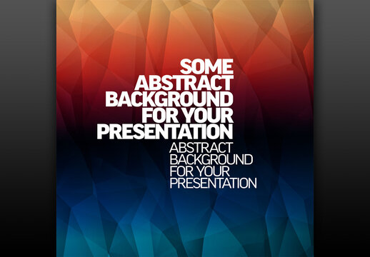 Modern Abstract Geometric Low Poly Background for Presentations