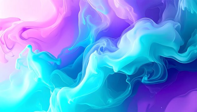 Abstract digital art with flowing neon light patterns.