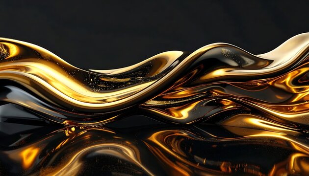 Vibrant abstract swirls of golden and red energy.