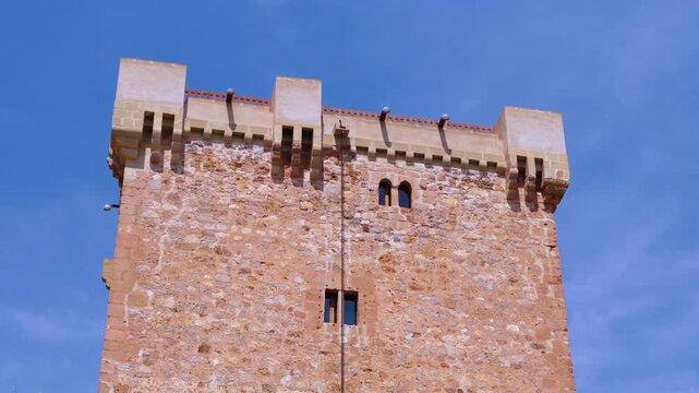 The town and castle of Pr&eacute;jano in the Arnedo region. Eastern Rioja or Lower Rioja. Autonomous Community of La Rioja. Spain. Europe
