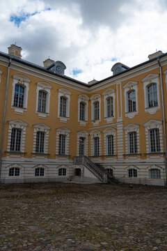 Rundale Palace Facade and Courtyard in Latvia