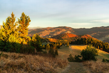 góry , Karpaty , Pieniny, Tatry , Polska , Małopolska, jesień © Daniel Folek