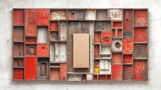 Wood paneling, abstract design