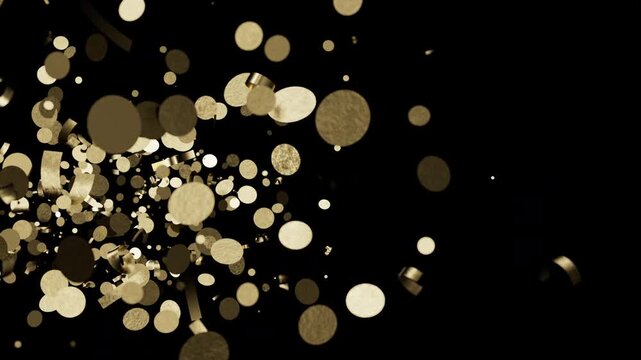 Shiny golden elements create a beautiful festive celebration overlay effect.