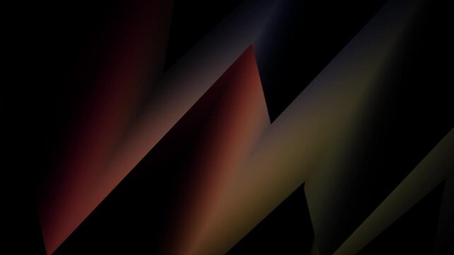 Abstract dark geometric zigzag motion background with colorful gradient light effects for modern technology and business presentation 4k. video