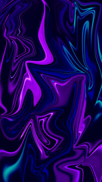 Neon Purple and Blue Vertical Background Abstract Fluid Art