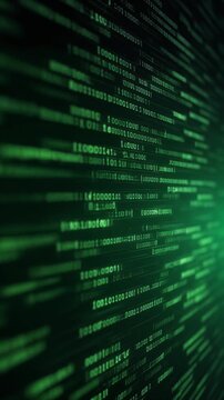 Code Depth Scroll Technological Background