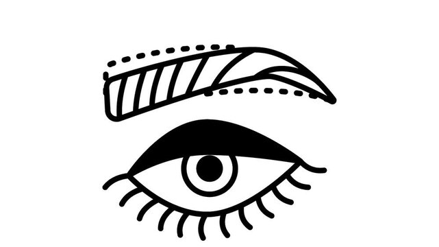 elevate sagging brows for smooth forehead lines animation, plastic surgery procedure animated video, eyebrow lift and reshaping motion graphics