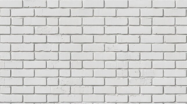 White brick wall texture with soft shadows and minimal background