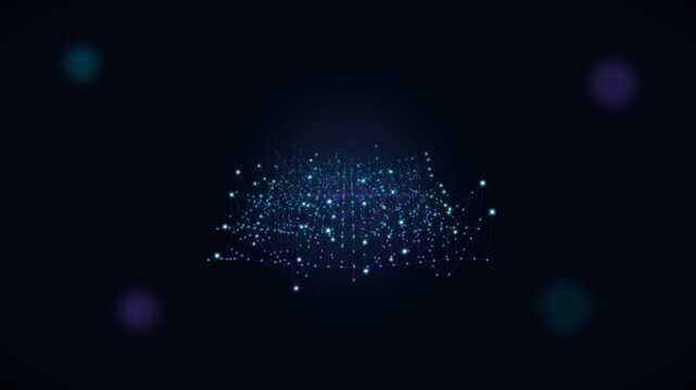 4k Quantum Computing Superposition Wave and Particle Matrix Background Loop