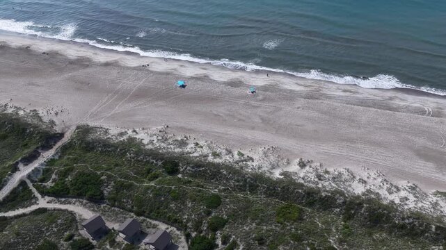 Atlantic Beach, NC Crystal coastline beach on Barrier Island