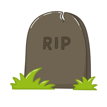 Tombstone Illustration Cartoon Drawing