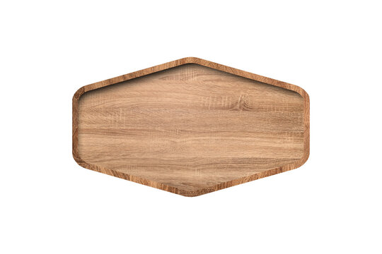 Wooden sign with old texture 3d vector realistic set