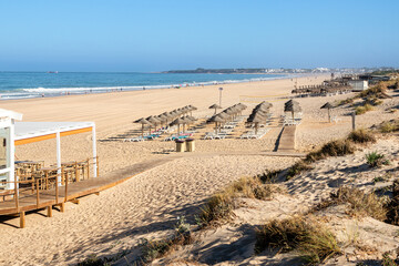 La Barrosa beach in Sancti Petri, Cadiz, Spain, in august 2026 © josevgluis