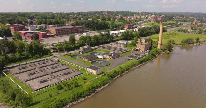 Sewage and water treatment plant in Newburgh New York